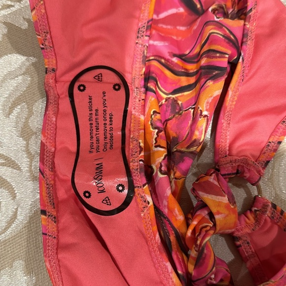 Two piece bathing suit tropical floral print - Picture 4 of 4